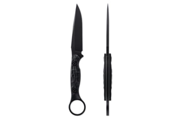 Image of Toor Knives Serpent S Fixed Blade Knife, 3.75in, CPM M4 Steel, G10 Handle, SoCom Black, Black Hydro Static, Serpent S - SoCom Black