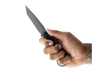 Image of Toor Knives Serpent T Fixed Blade Knife, 3.75in, CPM3V Steel, G10 Handle, Phantom Grey, Black Hydro Static, Serpent T - Phantom Grey