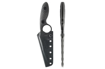 Image of Toor Knives SOF Cortano Fixed Blade Knife, 3.175in, CPM-M4, Wharncliffe, G10 Handle, SoCom Black, The Cortano- Socom Black