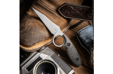 Image of Toor Knives SOF Cortano Fixed Blade Knife, 3.175in, CPM-M4 Blade, Wharncliffe Blade, G10, Phantom Grey, The Cortano- Phantom Grey