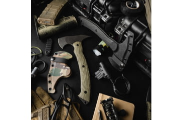 Image of Toor Knives Tomahawk Axe, 5.75in, D2 Steel, G10 Handle, Carbon, Tomahawk-Carbon