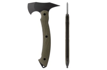 Image of Toor Knives Tomahawk Axe, 5.75in, D2 Steel, G10 Handle, Covert Green, Tomahawk-Covert Green