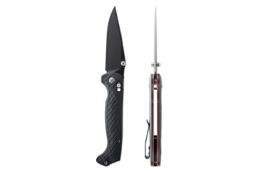 Image of Toor Knives Toor Dropwing Folding Knife, 3.5in,CPM Magnacut, Drop Point, G-10, Shadow Black Handle, Dropwing - Shadow Black