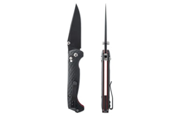 Image of Toor Knives Toor Dropwing Folding Knife, 3.5in,CPM Magnacut, Drop Point, G-10, Shadow Black Handle, Dropwing - Shadow Black