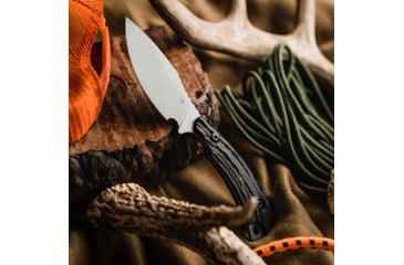 Image of Toor Knives Vellum Fixed Blade Knife, 3.5in, CPM 154, Ebony Handle, Spanish Moss, Vellum-Spanish Moss