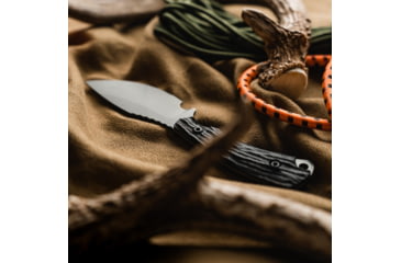 Image of Toor Knives Vellum Fixed Blade Knife, 3.5in, CPM 154, Ebony Handle, Spanish Moss, Vellum-Spanish Moss