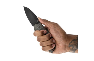 Image of Toor Knives XT1 Charlie Folding Knife, 3.25 in, CPM S35VN, 6Al4v Titanium, Carbon, XT1-Charlie-Carbon