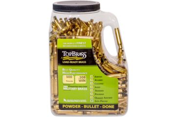 Image of Top Brass .308 Winchester Premium Reconditioned Brass, 1000 Count, Jug, 8B308WINMY-5C-J
