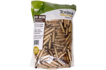 Image of Top Brass .308 Winchester Premium Reconditioned Brass, 250 Count, Pouch, 8B308WINMY-250