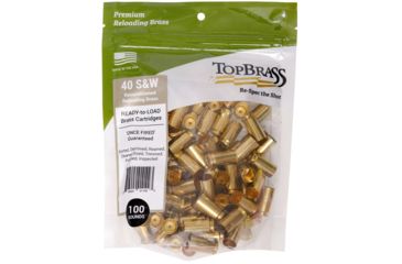 Image of Top Brass 40 S&amp;W Reconditioned Brass, 100 Count, Pouch, 7B040S&amp;WCY-100