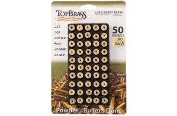 Image of Top Brass 40 S&amp;W Reconditioned Brass, 50 Count, w/Tray, 7B040S&amp;WCY-50