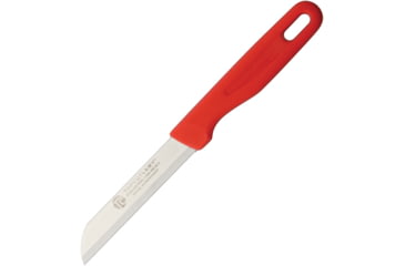 Image of Top Cutlery Paring Micro Serrated Red Knife, 7.38in Overall, 3.5in Satin Micro Serrated 1.4110 SS Blade, Red Synthetic Handle, Red, 17343-RO