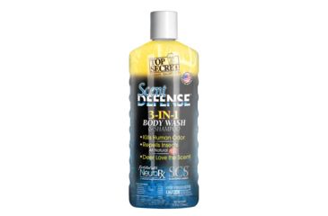 Image of Top Secret Scent Defense Body Wash and Shampoo, Yellow, 12 oz. 64414