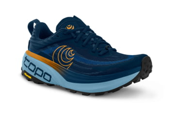 Image of Topo Athletic Vista Trail Running Shoes - Mens, Navy/Orange, 10.0 US, M088-100-NAVORG
