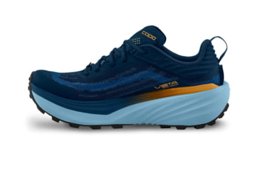 Image of Topo Athletic Vista Trail Running Shoes - Mens, Navy/Orange, 10.0 US, M088-100-NAVORG