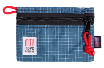 Image of Topo Designs Accessory Bags, Blue/White Ripstop, Micro, TDABS19BLWHRPMC