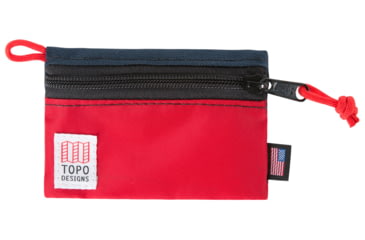 Image of Topo Designs Accessory Bags, Red/Navy, Micro, TDABS19RDNVMC