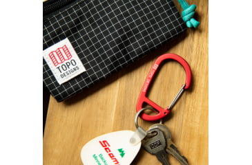 Image of Topo Designs Carabiner, 3 Pack, Black/Red/Blue, 6561947287605