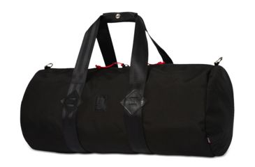 Image of Topo Designs Classic Duffel, Ballistic Black/Black Leather, One Size, TDCDS19BBBKLT