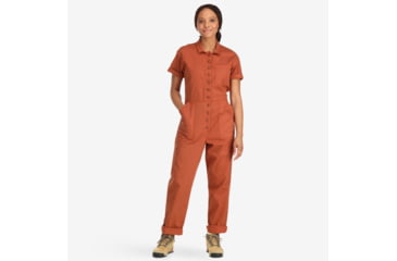 Image of Topo Designs Dirt Coverall - Womens, Extra Small, Brick, 6901365801013