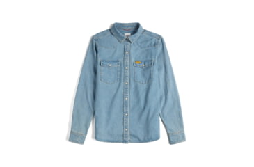 Image of Topo Designs Mountain Shirt Long Sleeve Denim - Womens, 7939419602997
