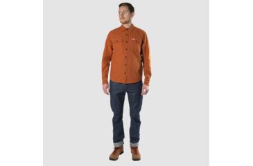 Image of Topo Designs Mountain Solid Shirt - Men's,Twill Flannel, Straight Fit, Clay, X-Large TDMMSSLF19CLXL