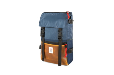 Image of Topo Designs Rover Pack Leather, Navy/Brown, 20L, 4435541131317