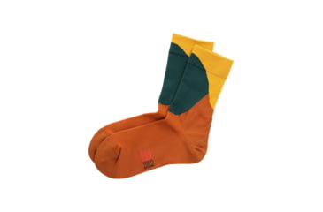 Image of Topo Designs Sport Socks - Mens, Brick/Green, 4435306479669