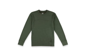 Image of Topo Designs Tech Knit Tee Long Sleeve - Mens, Olive, S, 3720523710517
