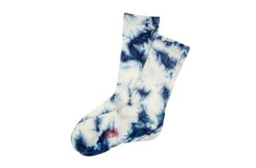 Image of Topo Designs Town Socks - Mens, Blue/White Tie Dye, S/M, 7090442141749