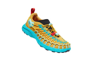 Image of Topo Designs X Keen Uneek SNK Sneaker - Womens, Khaki/Turquoise, 6610584535093