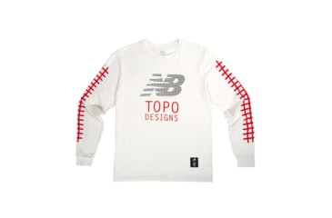 Image of Topo Designs X New Balance Graphic Tee Long Sleeve - Mens, Natural, 3838071308341