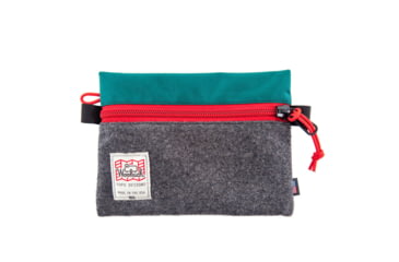Image of Topo Designs X Woolrich Accessory Bags, Teal/Charcoal, 370343813