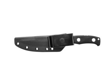 Image of Tops Knives Al Mar Mini Sere Operator, Fixed Blade Knif, 4 in, Tumble Blade Finish, 154cm RC 58-60 Cryo Treated Steel, Black G10 Handle, AMAR-01