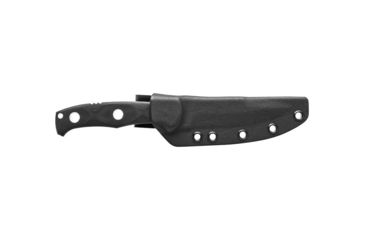 Image of Tops Knives Al Mar Mini Sere Operator, Fixed Blade Knif, 4 in, Tumble Blade Finish, 154cm RC 58-60 Cryo Treated Steel, Black G10 Handle, AMAR-01