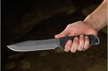 Image of Tops Knives Apache Dawn Rockies Edition Fixed Blade Knife, 6.75 in, Tumble Blade Finish, 1095 RC 56-58 Steel, Black G10 Handle APAD-02