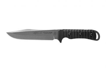 Image of Tops Knives Apache Dawn Rockies Edition Fixed Blade Knife, 6.75 in, Tumble Blade Finish, 1095 RC 56-58 Steel, Black G10 Handle APAD-02