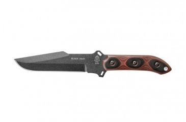 Image of Tops Knives Black Heat Fixed Blade Knife, Red, 6.5in, BLKHT-01