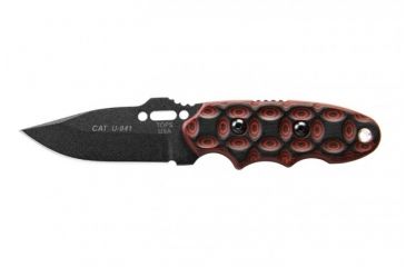Image of Tops Knives CAT #200 Fixed Blade Knife, Red/Black, 3.25in, 200H-02