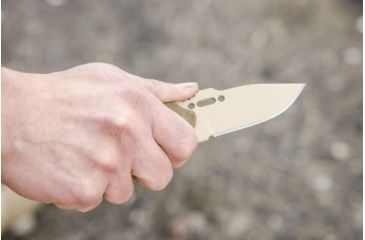 Image of Tops Knives CAT #200 S-Series Fixed Blade Knife, Green Canvas, 3.25in, 200S-04