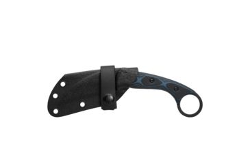 Image of TOPS Knives Devil's Claw 2 Fixed Blade Knife, 3.13in, 1095 Carbon Steel Blade, Blue/Black G10 Handle, DEVCL-02