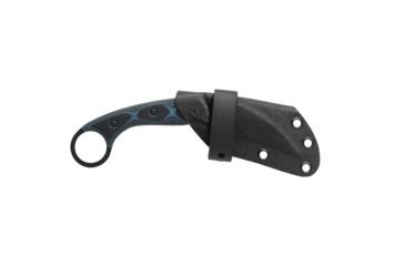 Image of TOPS Knives Devil's Claw 2 Fixed Blade Knife, 3.13in, 1095 Carbon Steel Blade, Blue/Black G10 Handle, DEVCL-02