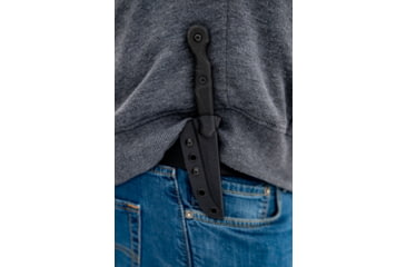 Image of TOPS Knives El Pionero Blackout Edition Fixed Blade Knife, 3.38in, 1095 Steel, Spear Point, Black G10 Handle, ELPO-03