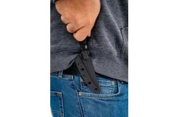 Image of TOPS Knives El Pionero Blackout Edition Fixed Blade Knife, 3.38in, 1095 Steel, Spear Point, Black G10 Handle, ELPO-03