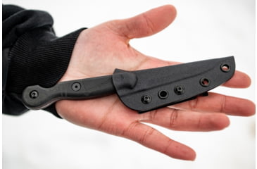 Image of TOPS Knives El Pionero Blackout Edition Fixed Blade Knife, 3.38in, 1095 Steel, Spear Point, Black G10 Handle, ELPO-03