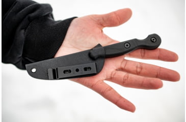 Image of TOPS Knives El Pionero Blackout Edition Fixed Blade Knife, 3.38in, 1095 Steel, Spear Point, Black G10 Handle, ELPO-03