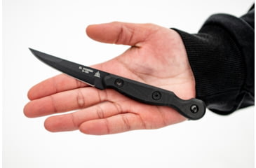 Image of TOPS Knives El Pionero Blackout Edition Fixed Blade Knife, 3.38in, 1095 Steel, Spear Point, Black G10 Handle, ELPO-03