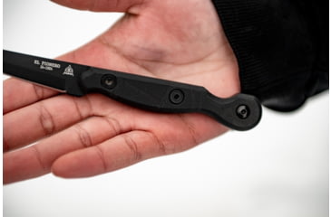 Image of TOPS Knives El Pionero Blackout Edition Fixed Blade Knife, 3.38in, 1095 Steel, Spear Point, Black G10 Handle, ELPO-03