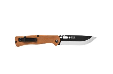 Image of Tops Knives Fieldcraft Folder Knife, w/sheath, Brown, FCF-01