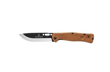 Image of Tops Knives Fieldcraft Folder Knife, w/sheath, Brown FCF-01
